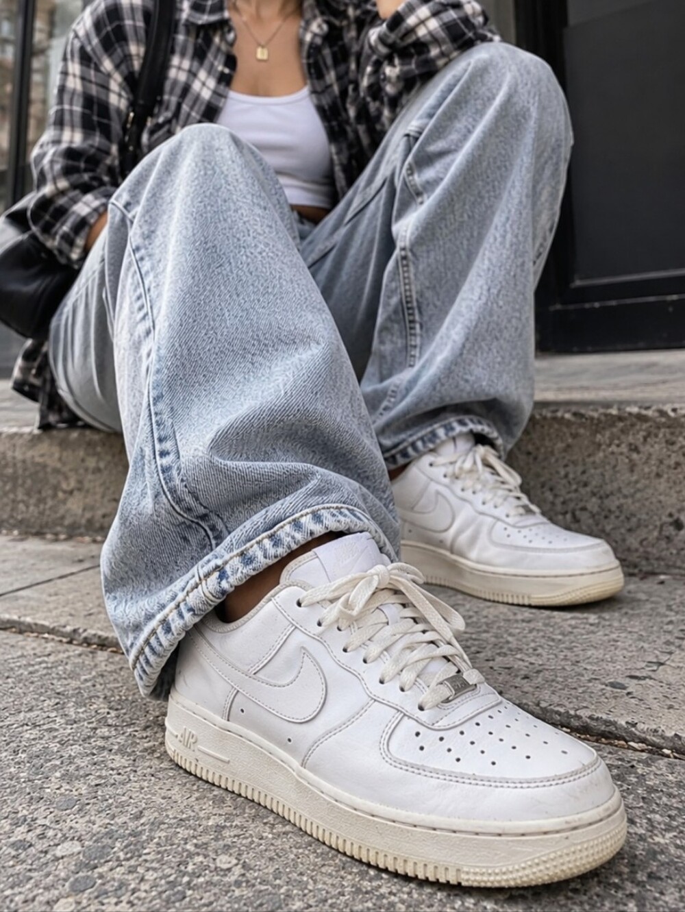 Nike Air Force 1 Low  Triple White Women's Size 7
